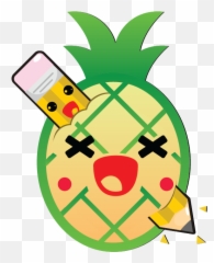 Kawaii Fruits And Pens - Fruit Emoji,Ariel Emoji App