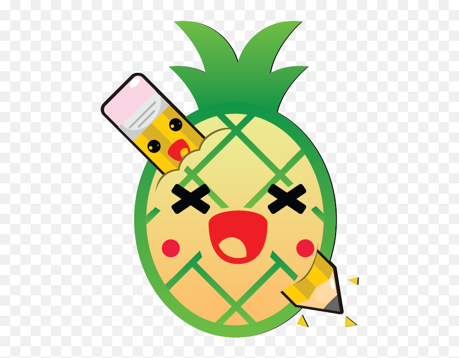 Kawaii Fruits And Pens - Fruit Emoji,Ariel Emoji App