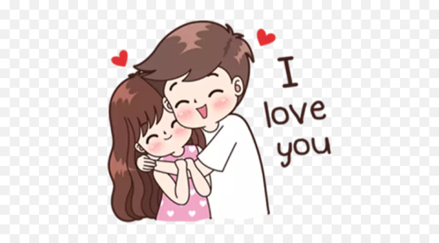 Romantic Couple Stickers - Wastickerapps Apps On Google Play Couple I Love U Cartoon Emoji,Emojis For Couples