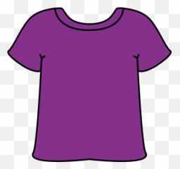 Laundry Clipart Outfit - Purple T Shirt Emoji