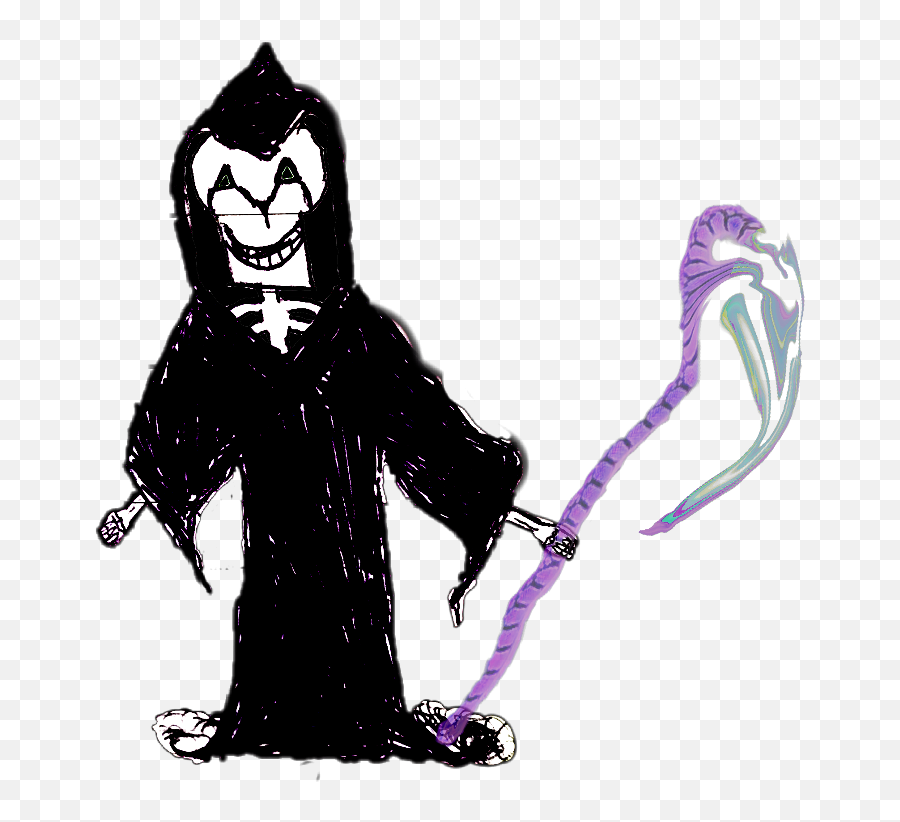 Grimreaper Handdrawn Scythe - Illustration Emoji,Grim Reaper Emoji