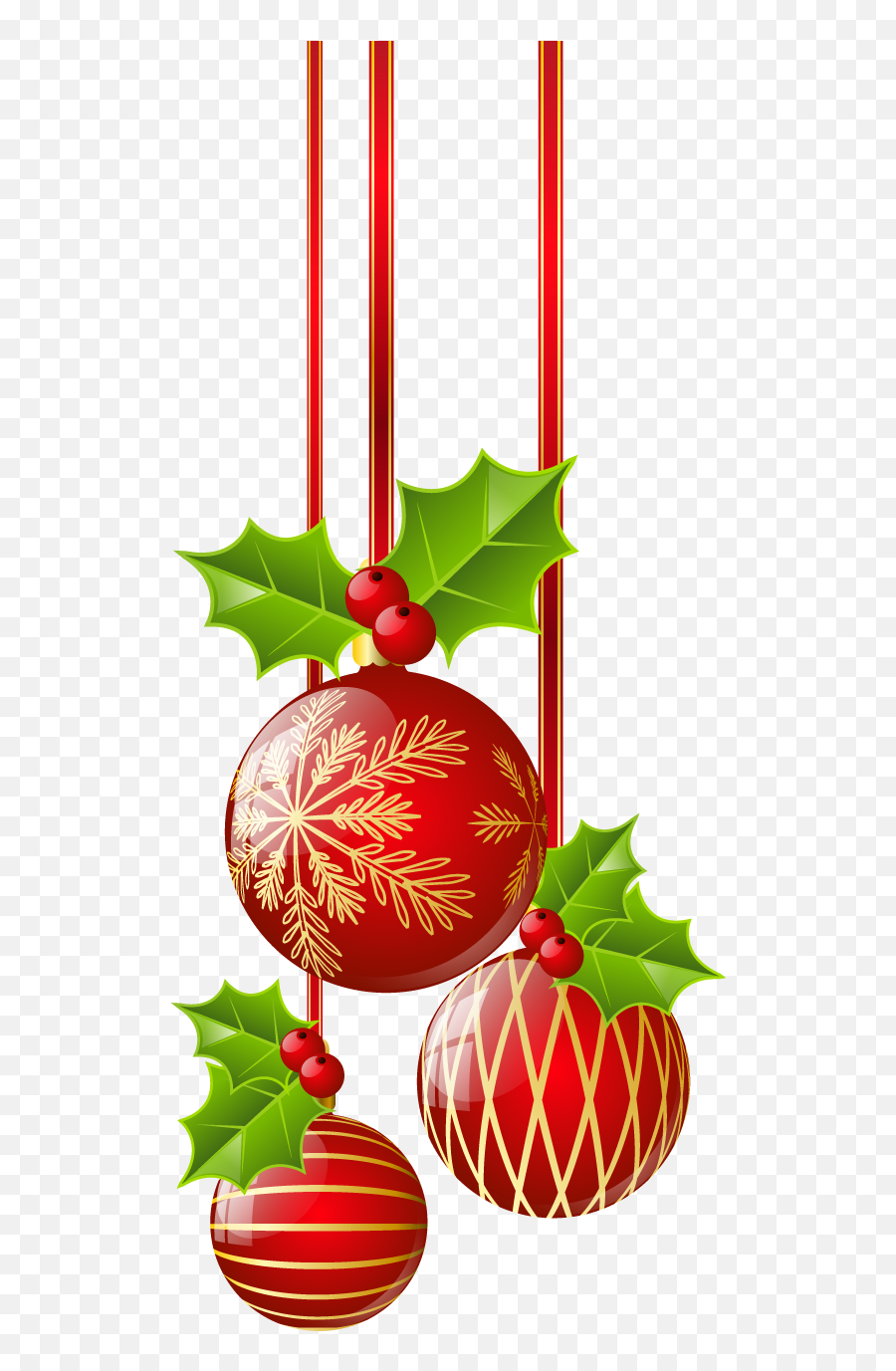 Transparent Christmas Red Ornaments Png - Christmas Decorations Clipart Png Emoji,Emoji Christmas Ornaments