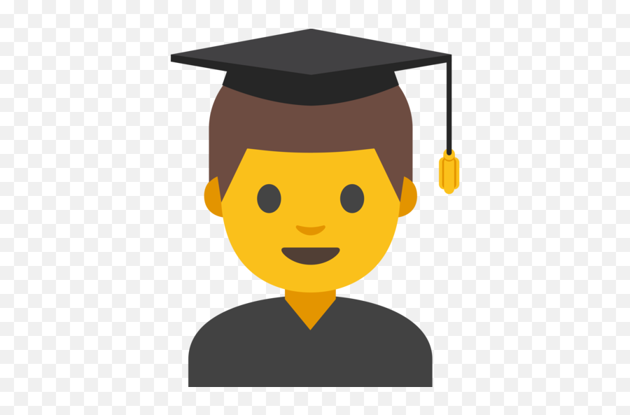 Man Student Emoji - Emoji Familia,College Emoji