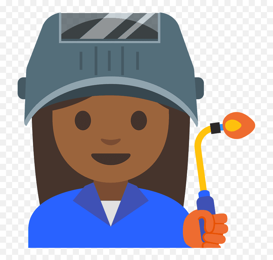 Woman Factory Worker Emoji Clipart Free Download - Android Nougat,Punching Emoji