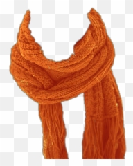 Orange Scarf Knitscarf Muffler Neckwear - Scarf Png Emoji,Scarf Emoji