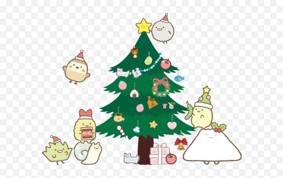 Sumikkogurashi Christmas Sticker By Pinkskyy - Sumikko Gurashi Merry Christmas Clipart Emoji,Christmas Emoji Stickers