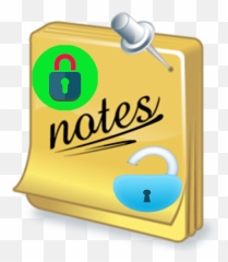 Notes - Diary With Lock Language Emoji,Single Music Note Emoji
