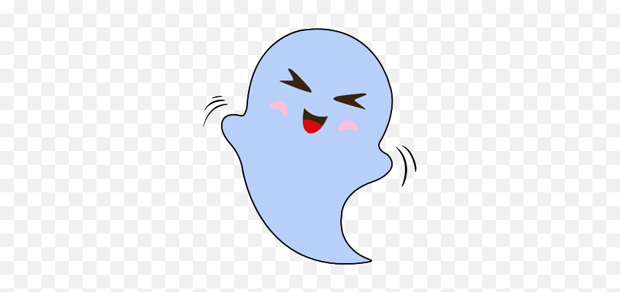 Blue Ghost - Clip Art Emoji,Ghost Emojis