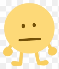 Straight Face Emoji - Cartoon