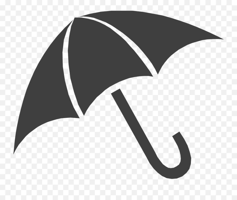 Umbrella Rain Wind Retro Wet - Clip Art Black Umbrella Emoji,Wind Blowing Emoji