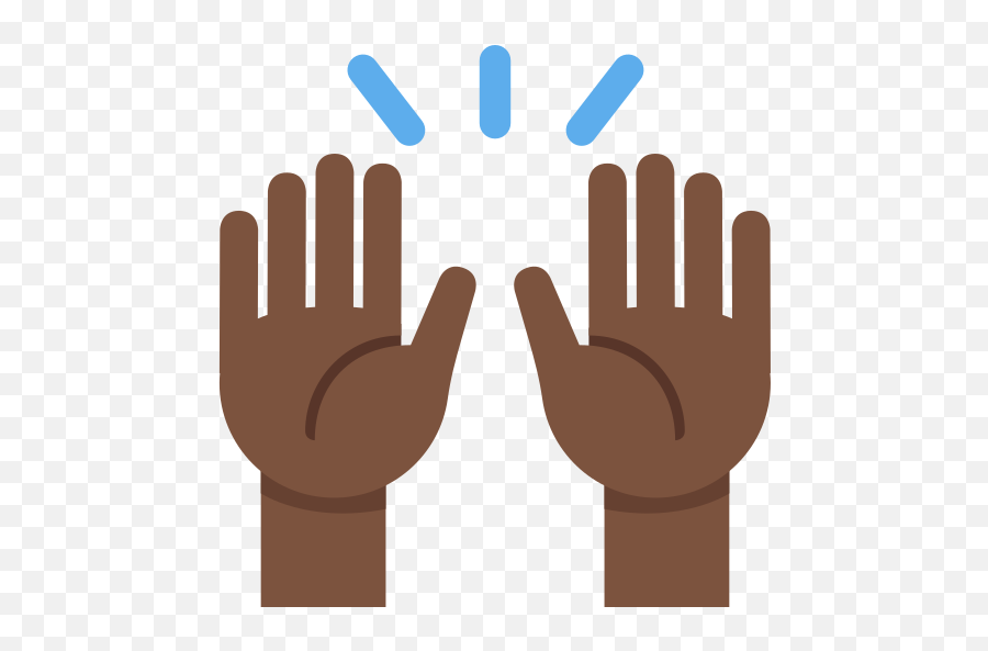 Raising Hands Emoji Png Picture - Black Hands Up Emoji,Raised Hand Emoji
