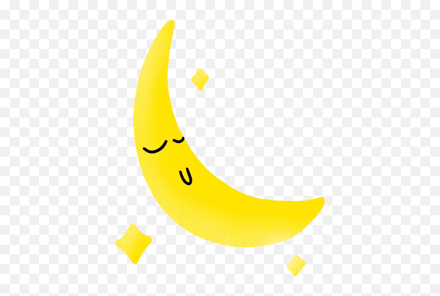 Sleepy Moon - Smiley Emoji,Crescent Moon Emoticon