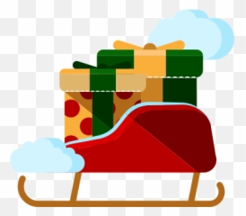Gifts Merry Presents Santa Sled Icon - Christmas Emoji