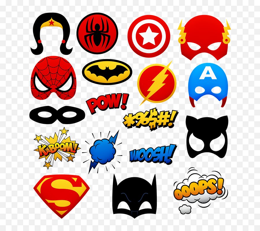 Superhero Logo Superheros Wonder - Superhero Logo Emoji,Batman Emoticon Text