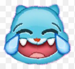 Gumball Crying Emoji - Amazing World Of Gumball Emoji,Crying Cat Emoji