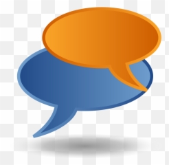 Chat Bubbles - Orange Speech Bubble Png Transparent Emoji,Bubbles Emoji