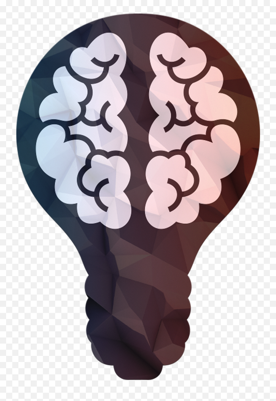 Science Brain Bulb 3d Poly - Light Bulb Brain Icon Emoji,Sun Light Bulb Hand Emoji