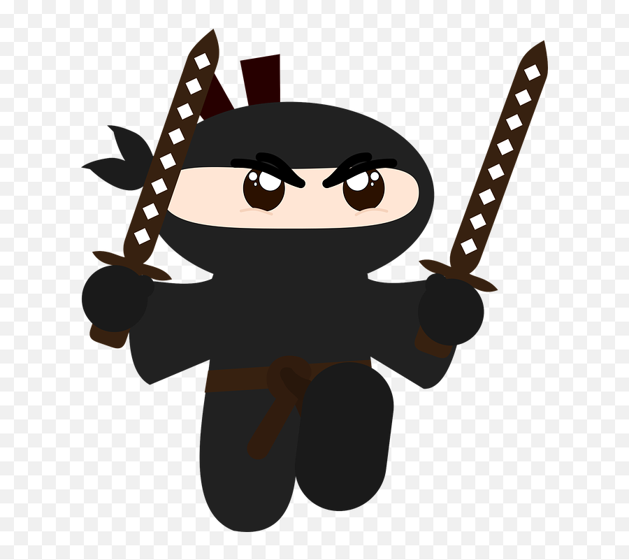 Ninja Minimalist Hd - Ninja Graphic Emoji,Throwing Stars Emoji