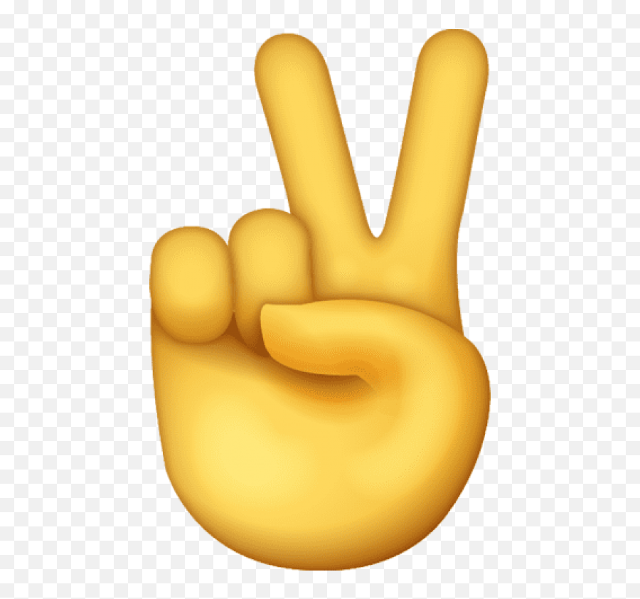 Peace Sign Emoji Png Picture - Peace Hand Emoji Png,Emoji With Hands