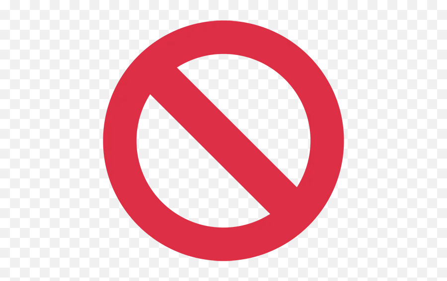 11129 - No Entry Sign Transparent Emoji,No Entry Emoji