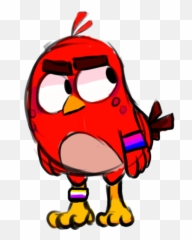 Download Lgbt Angry Birds Png Image With No Background - Angry Birds Red Art Emoji,Angry Birds Emojis