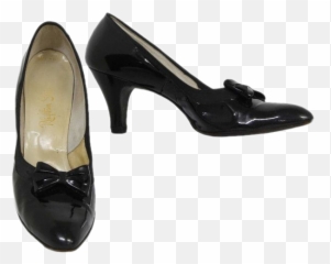 Heels Shoes Blackshoes Blackheels Fashion 1950s 50s 195 - Basic Pump Emoji,Heels Emoji