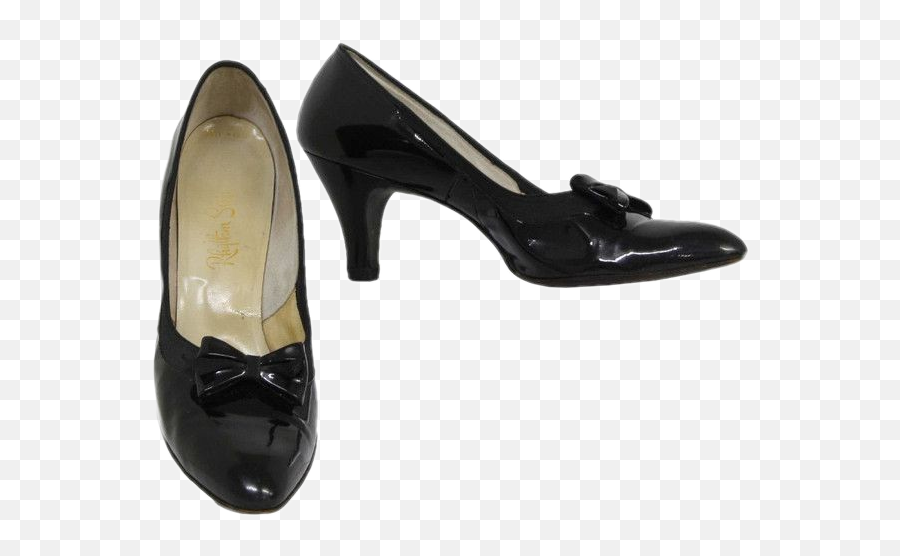 Heels Shoes Blackshoes Blackheels Fashion 1950s 50s 195 - Basic Pump Emoji,Heels Emoji