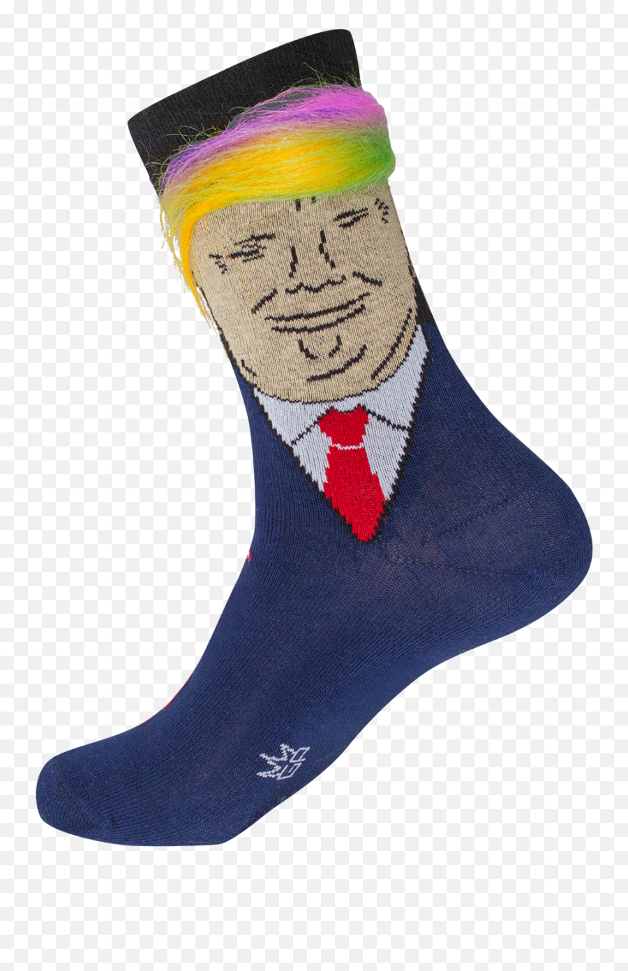 Trump Rainbow - Trump Socks With Fake Hair Emoji,Man Bun Emoji