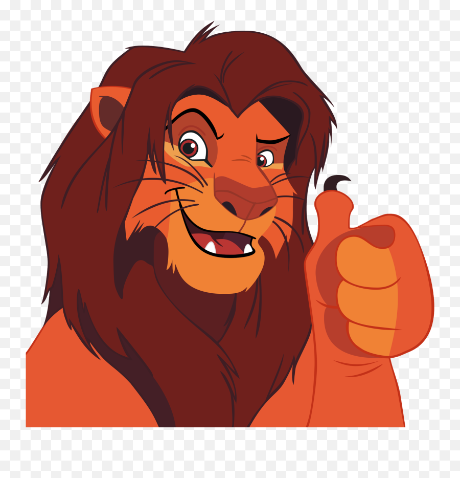 Small Thumbs Up Clipart - Entertainment Weekly Lion King Mufasa Lion King Emoji,Small Thumbs Up Emoji
