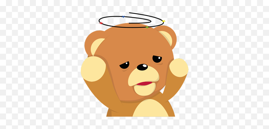 Cuddle Teddy Bear Stickers By Edb Group - Cartoon Emoji,Cuddling Emoji