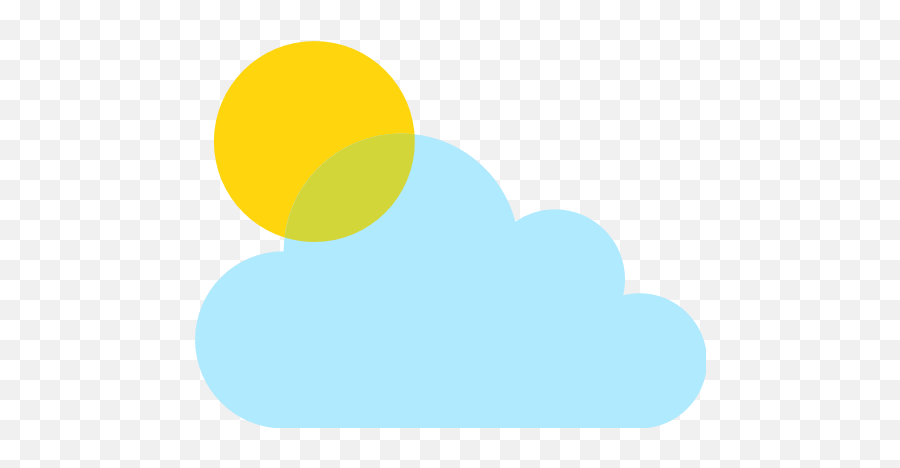 White Sun With Small Cloud Emoji For Facebook Email Sms - Circle,Sun Emoji Text