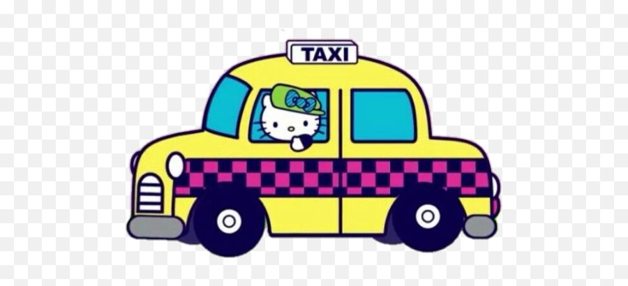Popular And Trending Taxi Stickers - Hello Kitty Emoji,Taxi Emoji