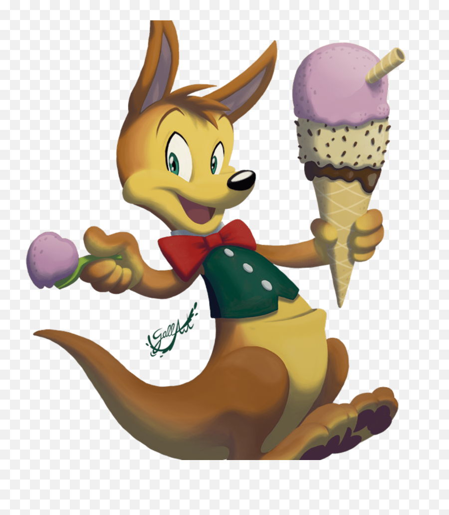 Ice - Cream Kangaroo Cartoon Clipart Full Size Clipart Happy Emoji,Ice Cream Sundae Emoji