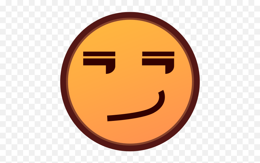 Smirking Face Emoji For Facebook Email Sms - Brown Smirk Emoji,Sarcasm Emoji
