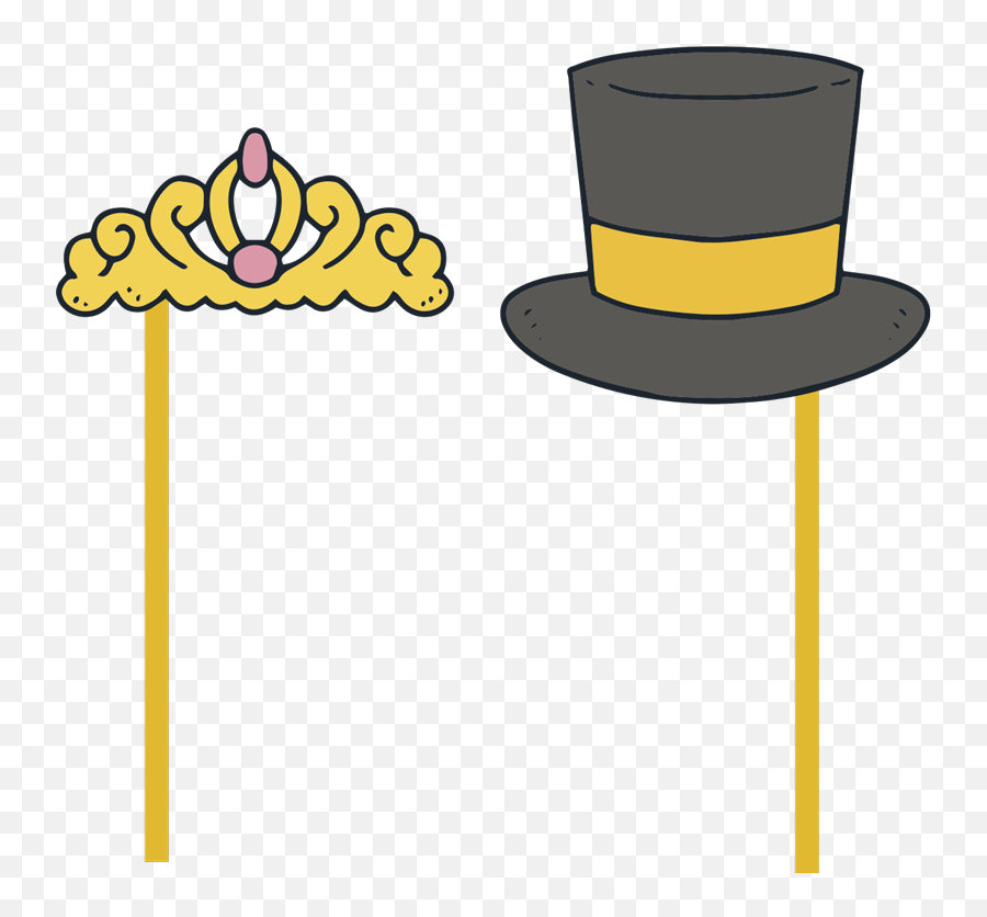Wedding Car Hat And Tiara Bonnet Wedding Sticker - Sombrero Para Boda Dibujo Emoji,Wedding Emoticon