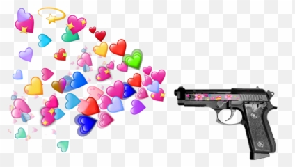 To - Wholesome Gun Hearts Emoji,Reverse Gun Emoji