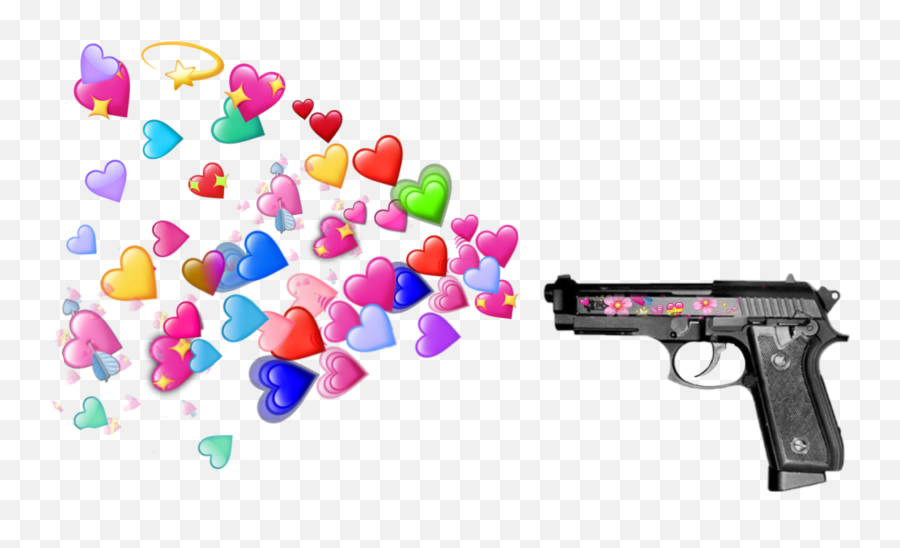 To - Wholesome Gun Hearts Emoji,Reverse Gun Emoji