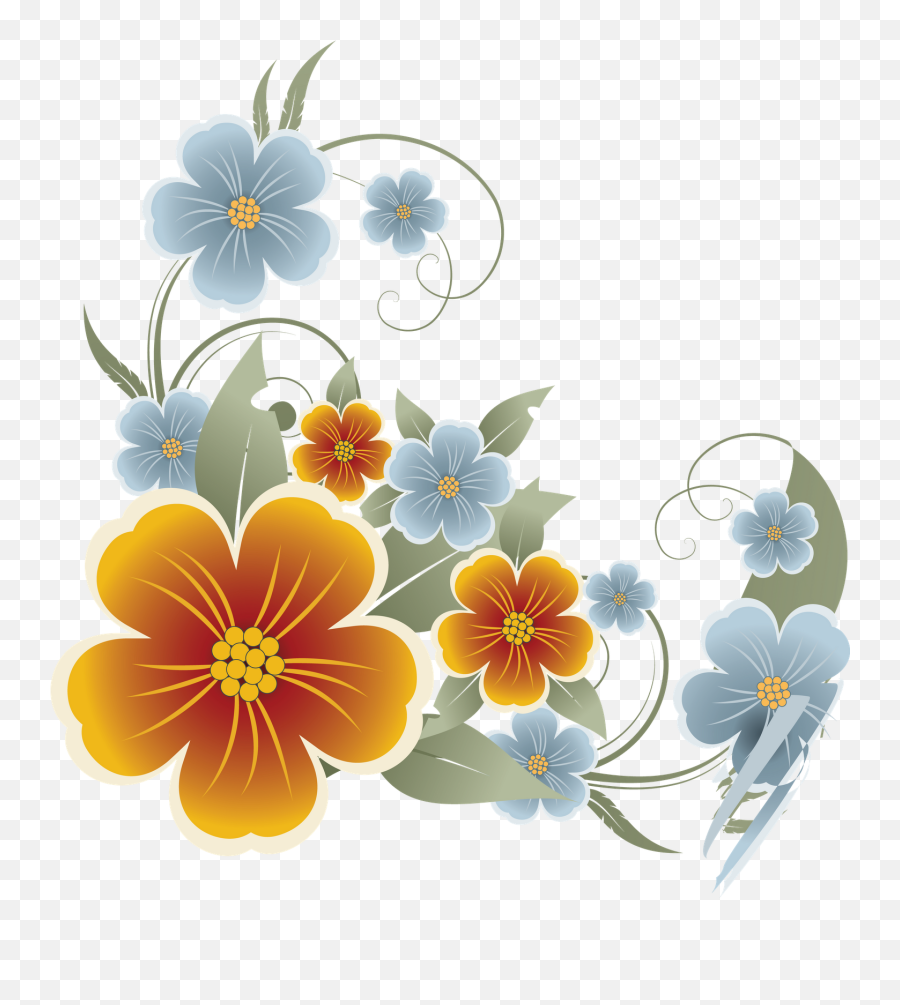 Flower Vector Png Hd Transparent Png - Flower Transparent Vector Png Emoji,Flower Emoji Vector