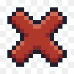 Cross Icon - Minecraft Rusted Iron Ingot Emoji