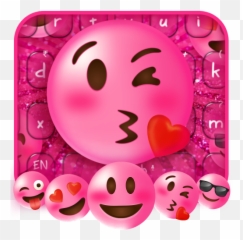 Pink Glitter Emoji Keyboard - Smiley,Pennywise Emoji