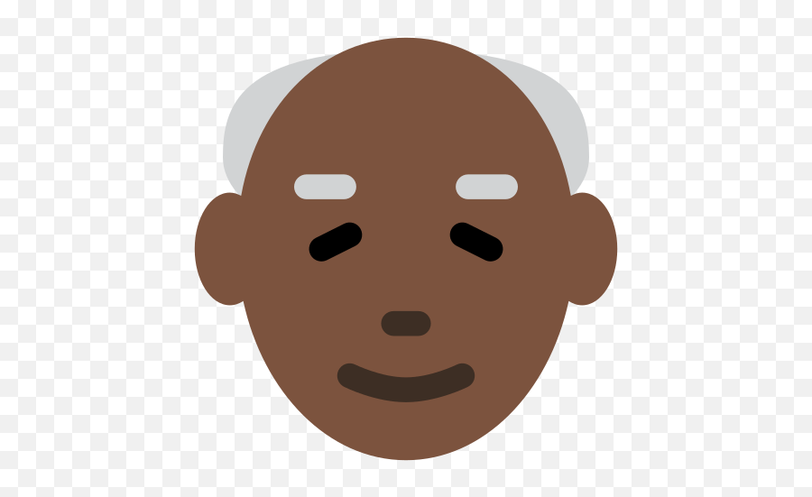 Old Man Emoji With Dark Skin Tone Meaning And Pictures - Clip Art,Man Emoji