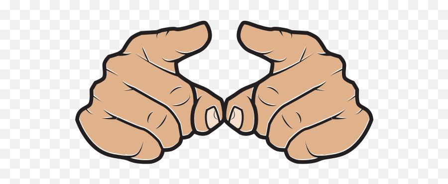 Index Fingers Hand Gesture - Paw Emoji,Finger Point Emoticon