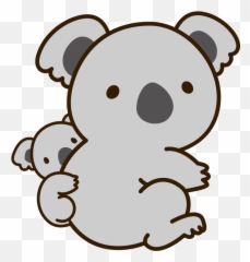 Baby Koala Stickers Cute Koala Sticker - Cartoon Transparent Cute Koala Emoji,Koala Bear Emoji