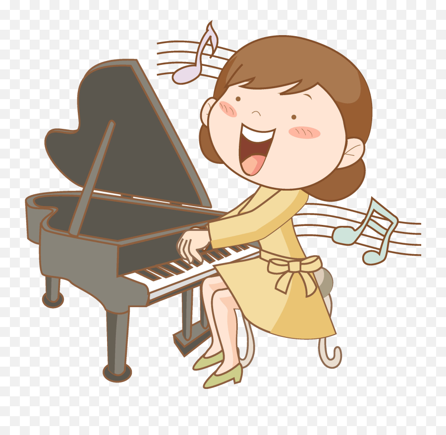Piano Clipart Pianist Piano Pianist - Play The Piano Cartoon Emoji,Emoji Man Piano
