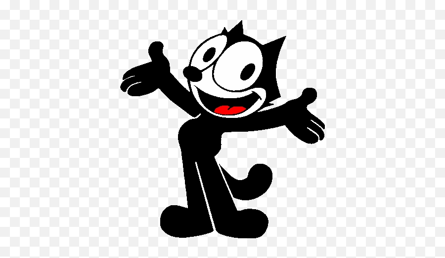 Cat - Felix The Cat Png Emoji,Black Cat Emoticon