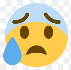 Blue Icon Of Flat Style - Discord Cold Sweat Emoji,Mouth Watering Emoji