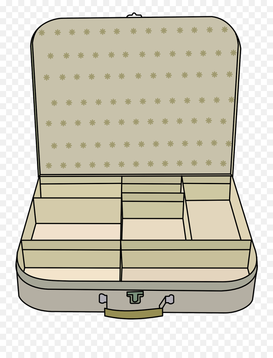 Suitcase Compartment Open Empty Trip - Suitcase Clip Art Emoji,Briefcase Paper Emoji