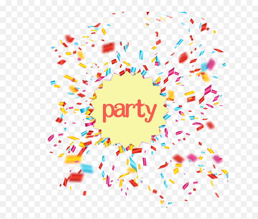 Confetti - Clip Art Transparent Background Celebration Emoji,Party Confetti Emoji