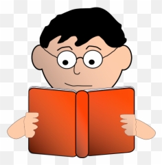 Nlyl Reading Man With Glasses - Clipart Png Gif Emoji