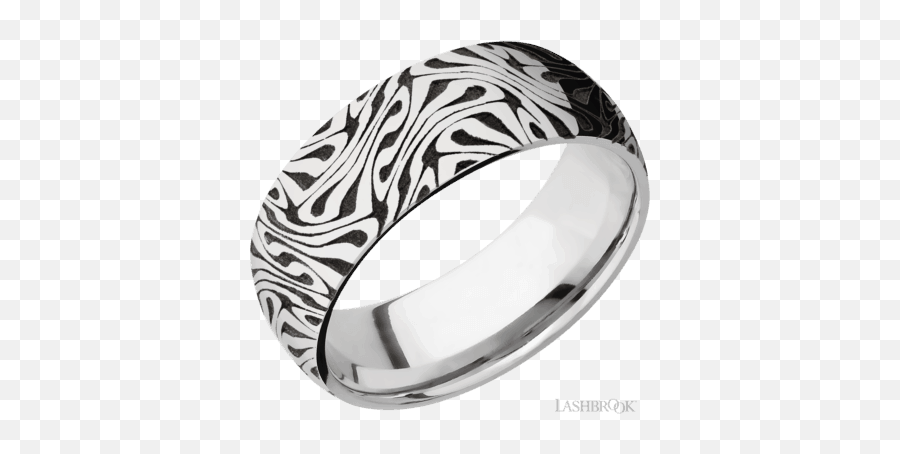 Lashbrook Cc8dlcvescher1 8nn White Cobalt Chrome Band With Escher 1 Inlay Size 10 Diamond Designs Orange Ct Jewelry Store - Wedding Ring Emoji,Wedding Ring Emoji